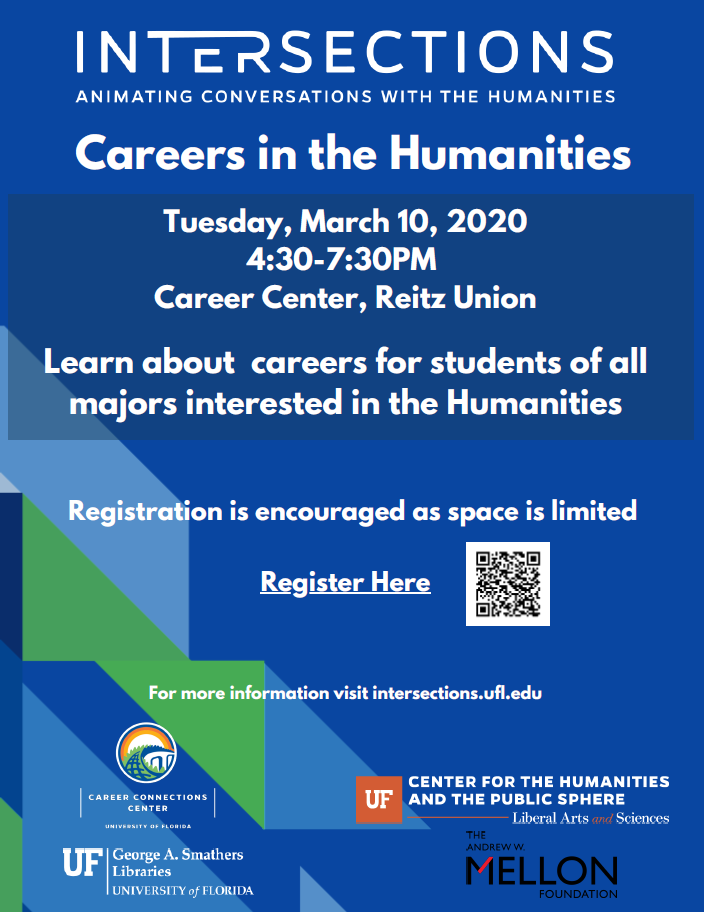 Intersections Career in the Humanities poster