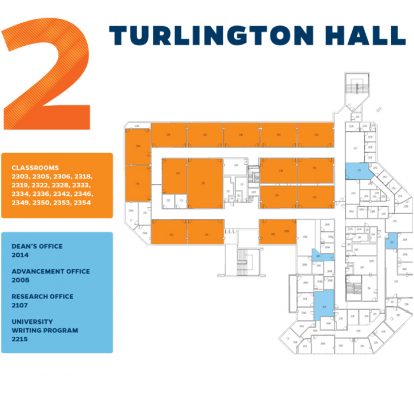 Turlington 2nd floor Map