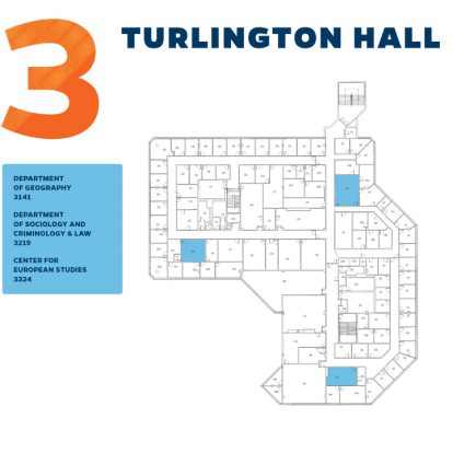Turlington 3rd floor Map