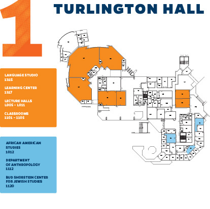 Turlington 1st Floor Map