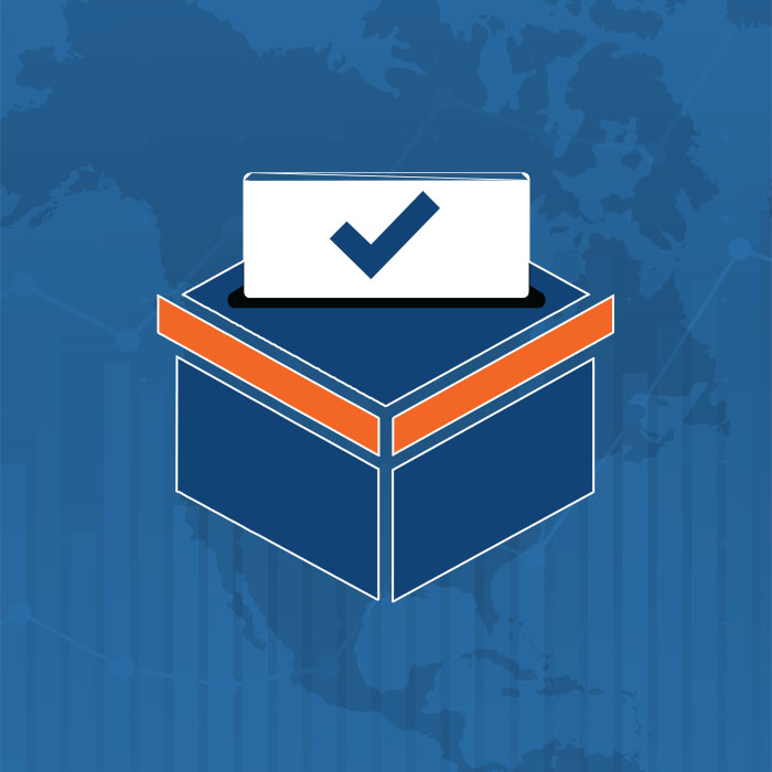 graphic showing an election box