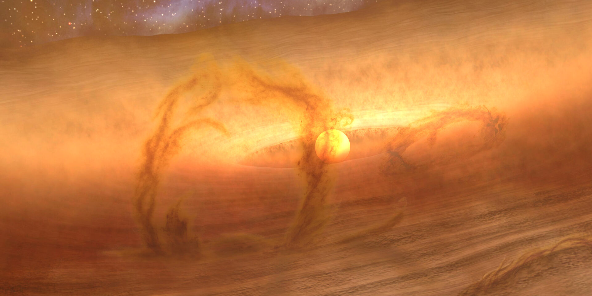 cosmic river of gas in space